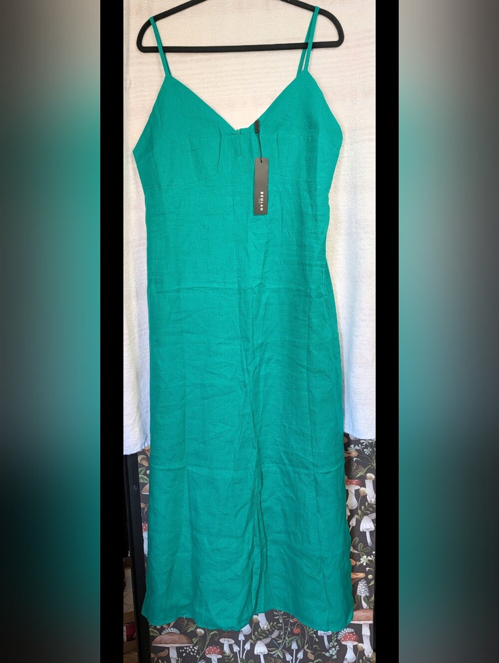 Beulah Green Linen Dress